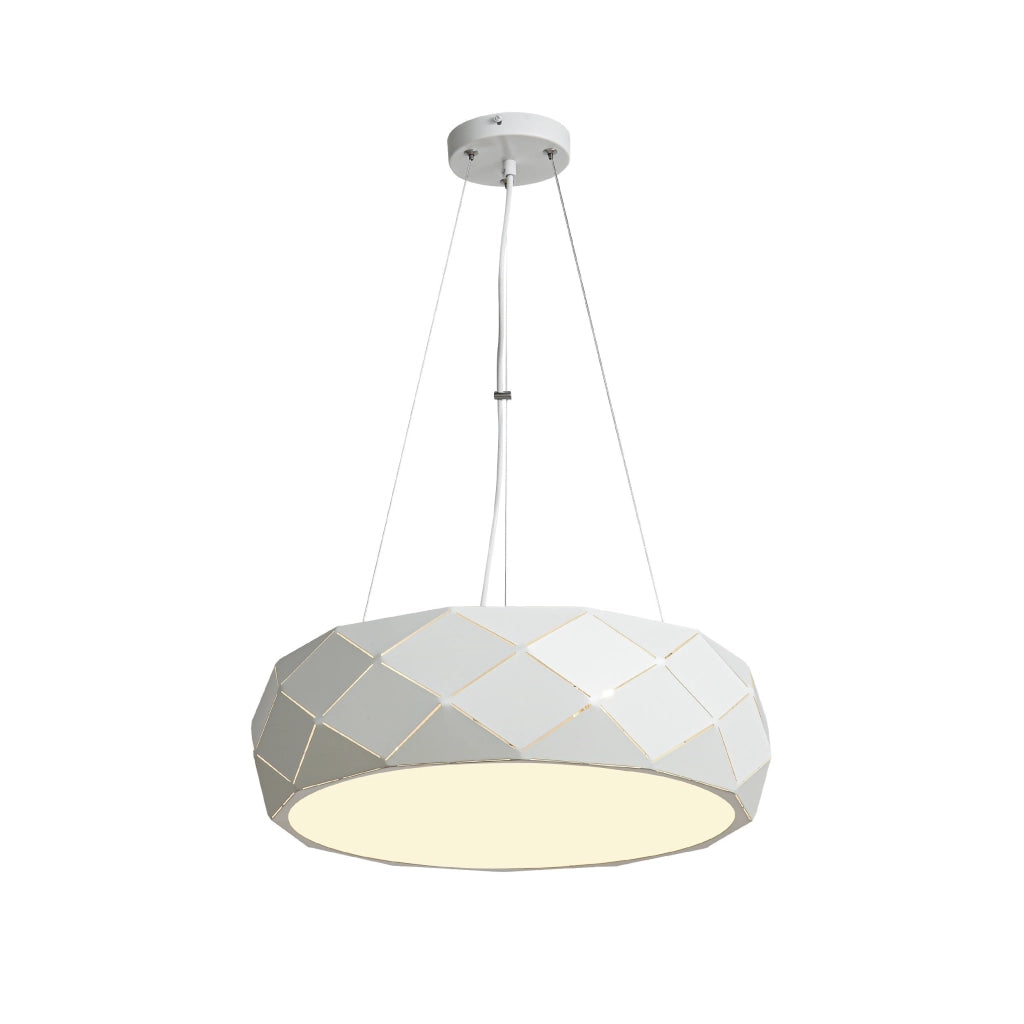 Lampada a sospensione Reus bianca 3xE27 Ø45 LightPrestige