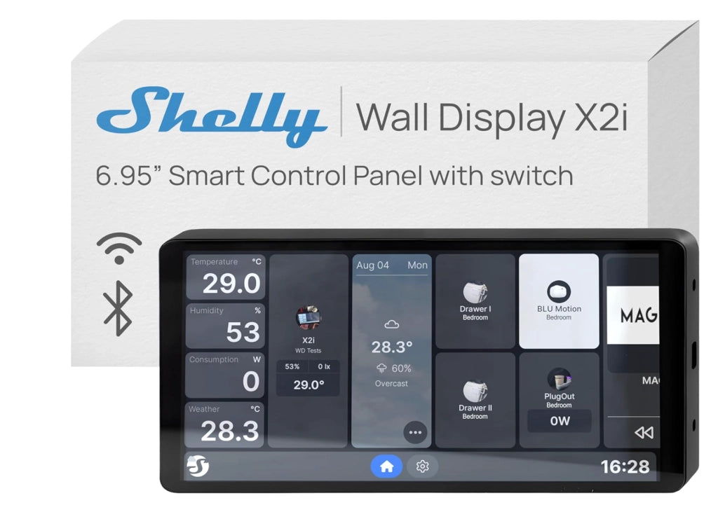 SHELLY WALL DISPLAY X2I BLACK