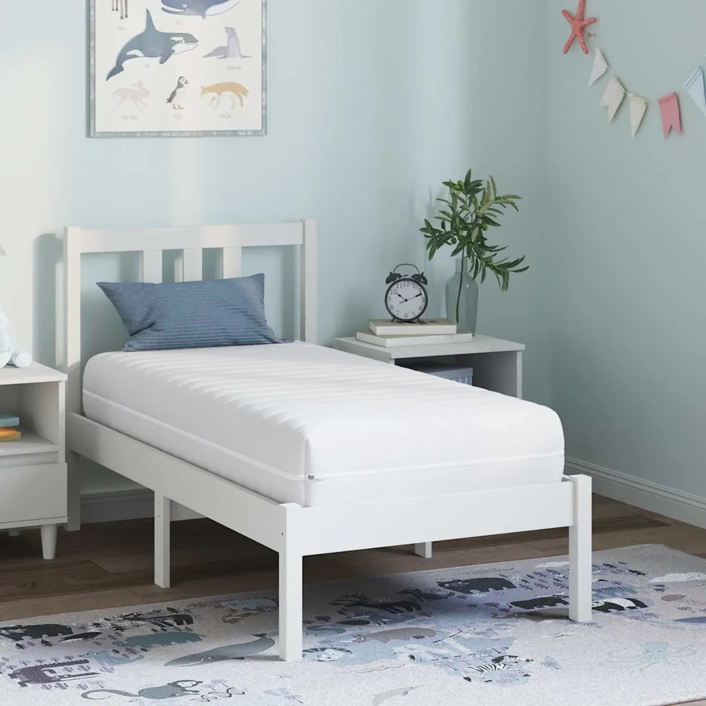 Materasso-Materasso per letto Bianco 60 x 120 cm Molle Insacchettate