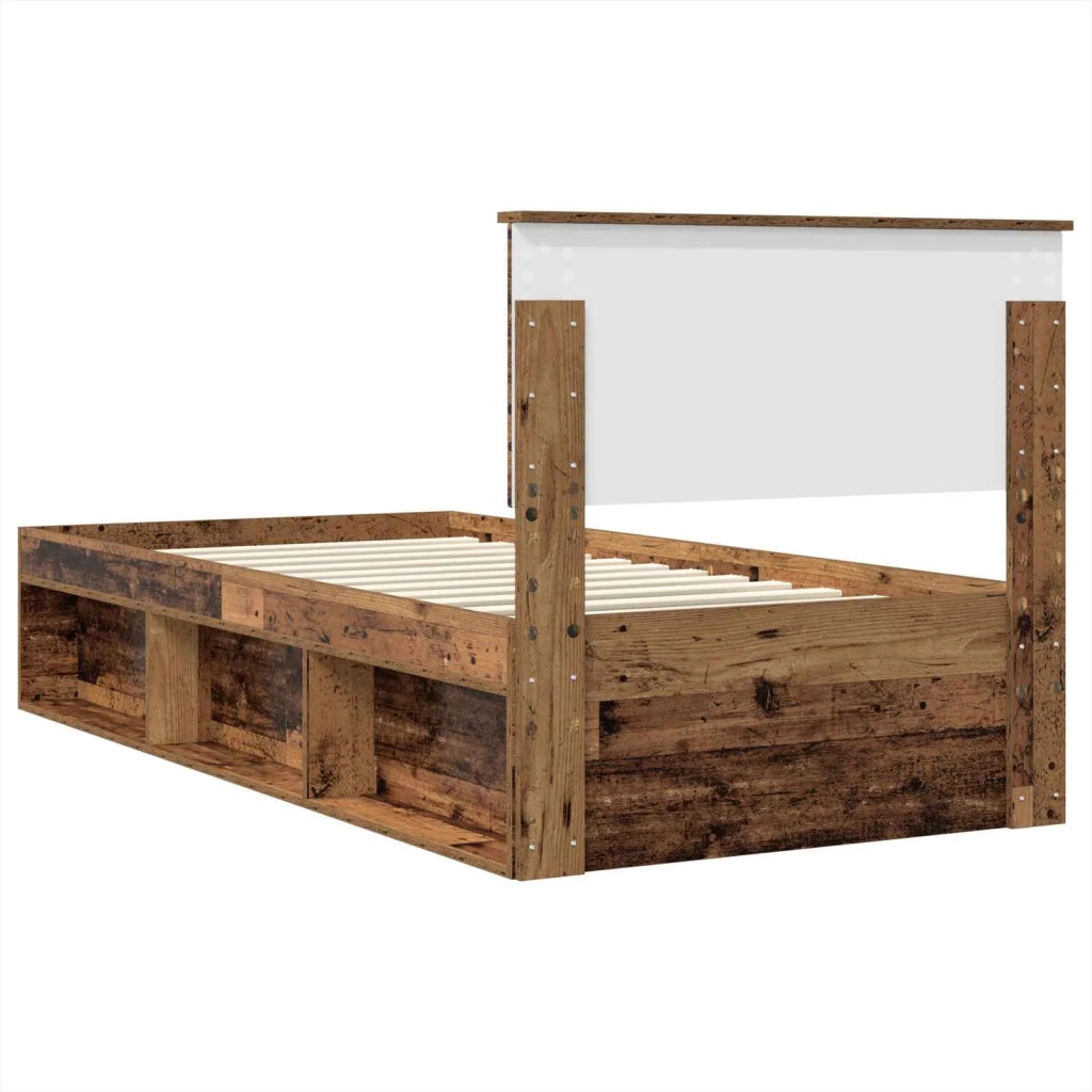 Struttura del letto-Giroletto Legno vecchio 75 x 190 cm Legno multistrato 342461
