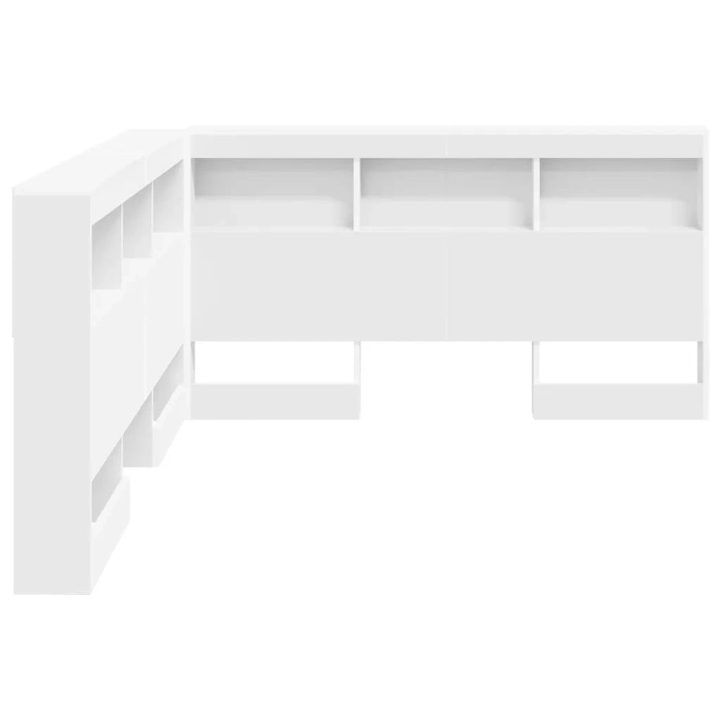 Testata contenitore Bianco 150 cm Legno multistrato 3335493