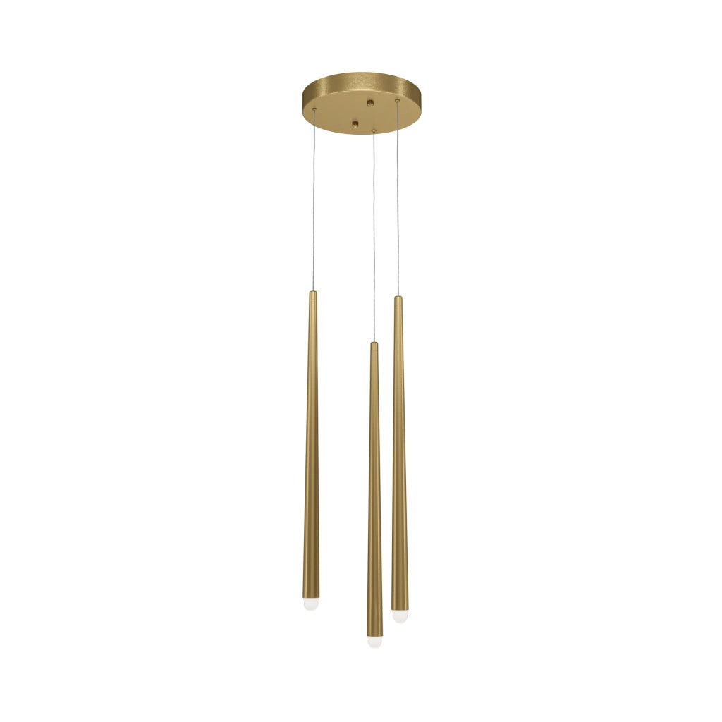 Lampada a sospensione Maytoni Cascade LED 3 luci ottone