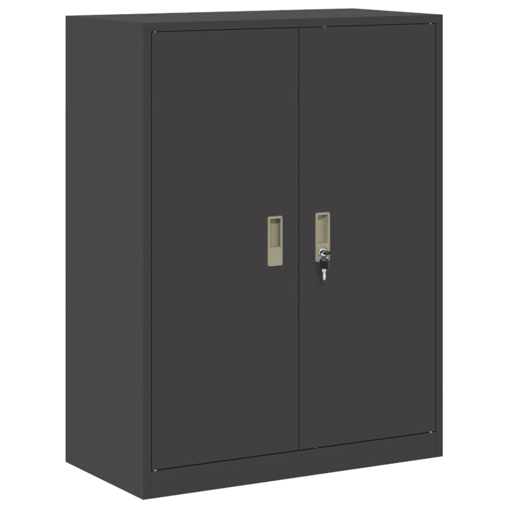 Armadio Nero 80 x 40 x 105 cm Acciaio