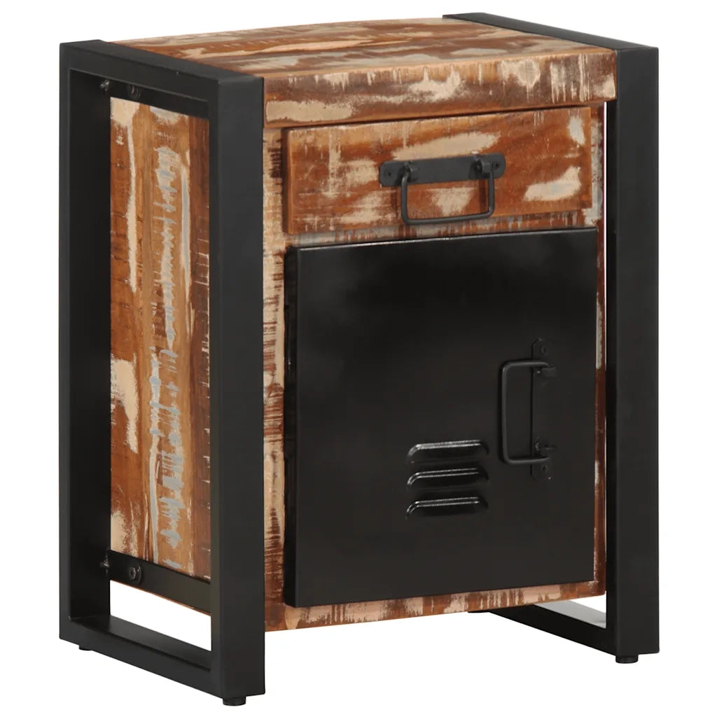 Comodini 2 pz Multicolore in Legno Massello di Mango Grezzo 4013562