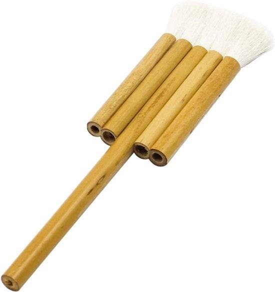 Sbattimento e pulizia di ceramica - Borstelli in legno - Set di pennelli - Pennelli in seta - Pulizia e sbattimento di ceramica - Adatto per - Borstelli in legno per sbattimento e pulizia di ceramica.