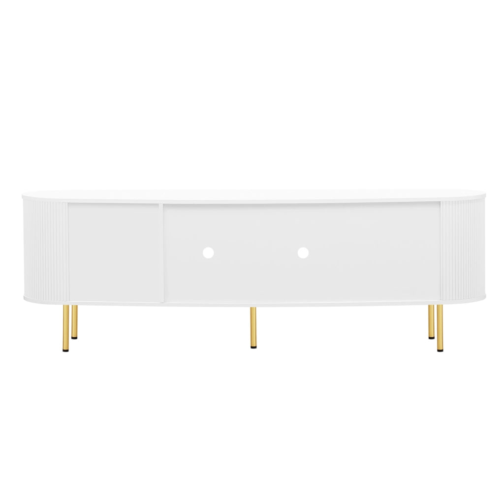 TV-Schrank Bianco+Oro in MDF Lunghezza 170 cm