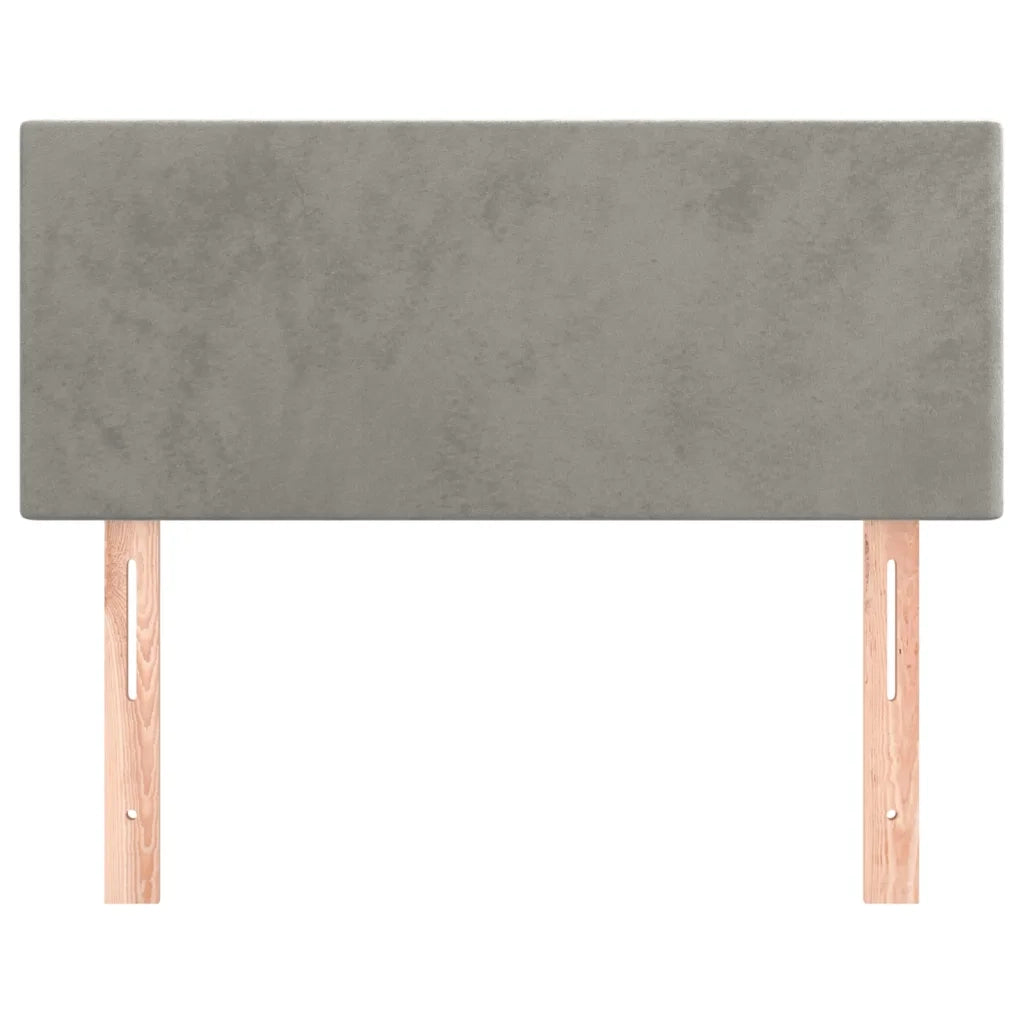 Testiera | Testata Grigio Chiaro 90x5x78/88 cm in Velluto