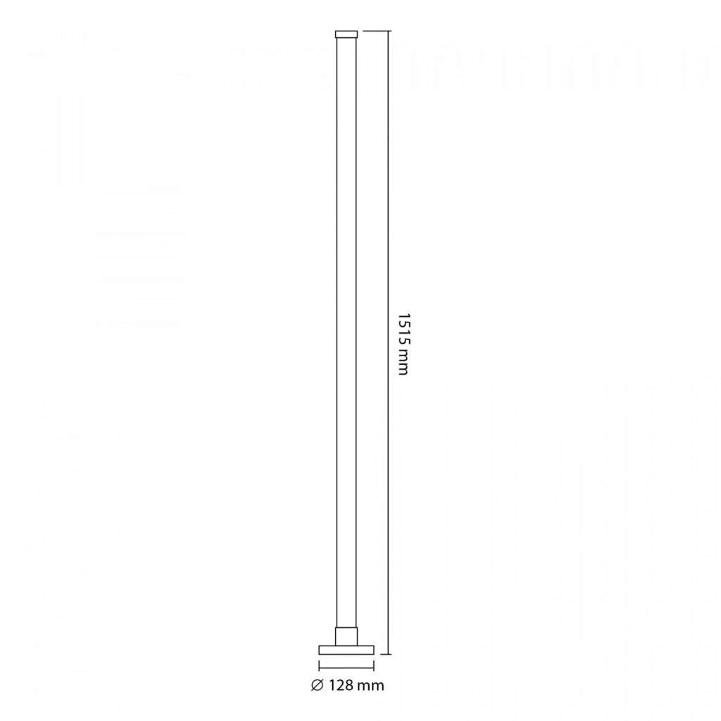 Lampada da terra LED RGBW dimmer telecomando Videx