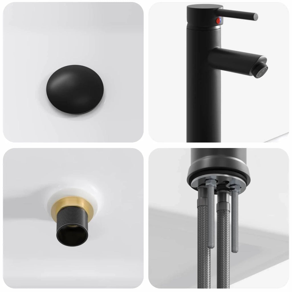 Set di mobili per il bagno Rovere Nero Legno ingegnerizzato 3404233