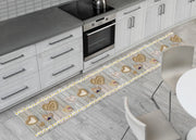 Tappeto Passatoia Cucina Antiscivolo Sottolavello Digitale Disegno Fiori Margherite - 50x320 - Fiori Margherite