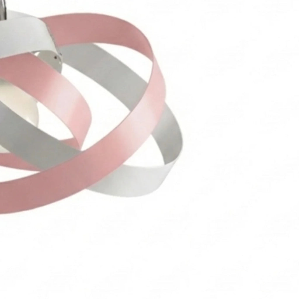 Sospensione Vertigo 1 Luce Bianco e Rosa LuceArt Classic