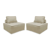 Divano modulare, 2 posti, beige