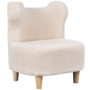 Poltrona bambini forma orsetto ¨C Xylo ¨C tessuto teddy beige 47x43x53 cm