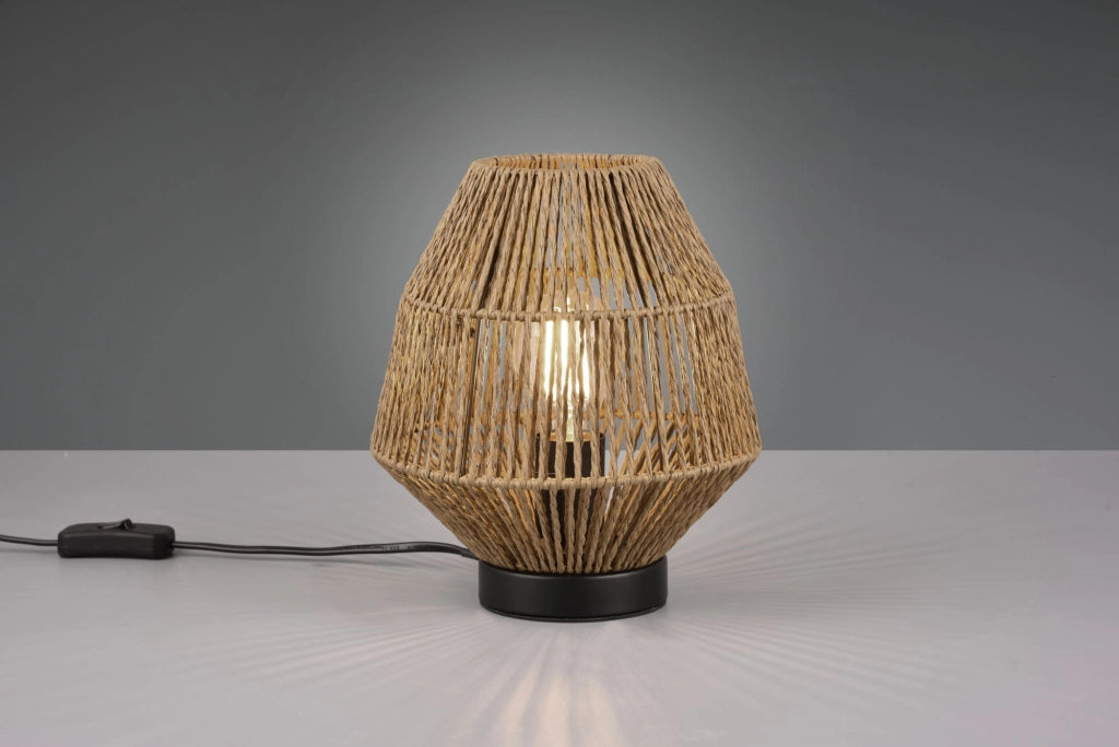 MIKI LAMPADA DA TAVOLO CORDA NATURALE H. 20,5CM 1 LUCE ATTACCO E27