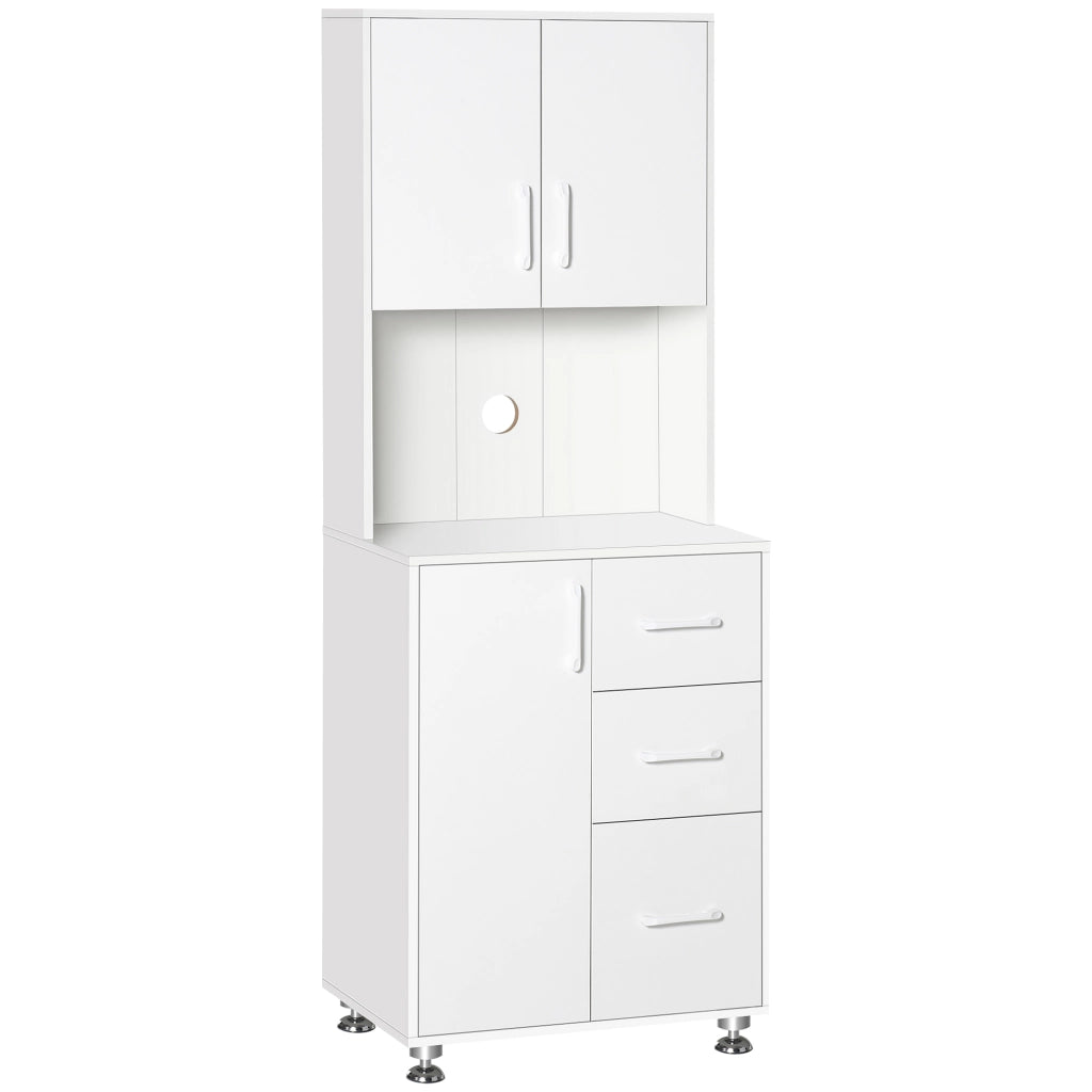 Mobile da cucina con 3 ante e 3 cassetti ¨C Xylo ¨C bianco 60x40x160 cm