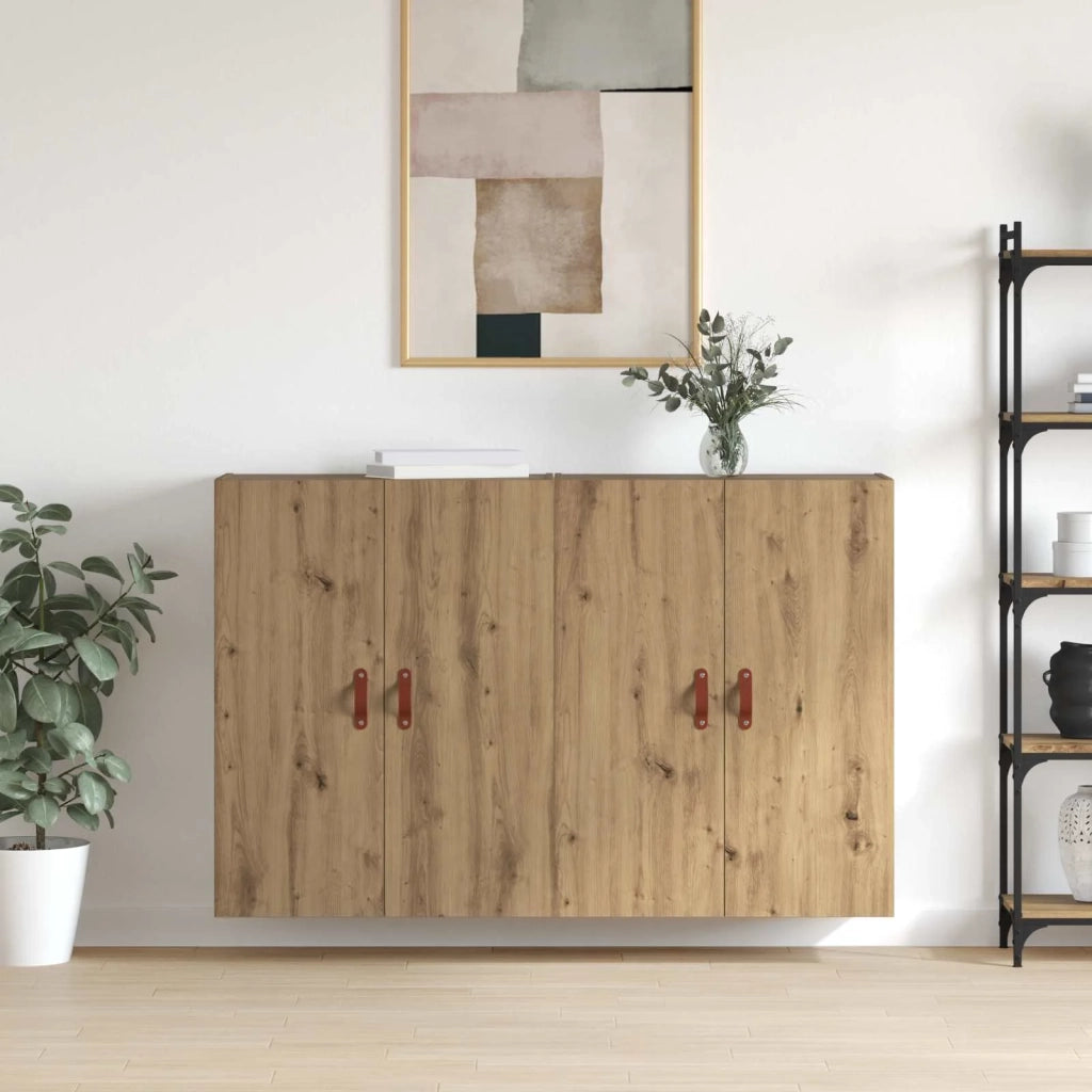 Mobiletto a muro 2 pcs Rovere artigianale 69,5 x 34 x 90 cm 3394573