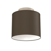 Lampada soffitto Arden 1xE27 tessuto marrone-beige Luminex