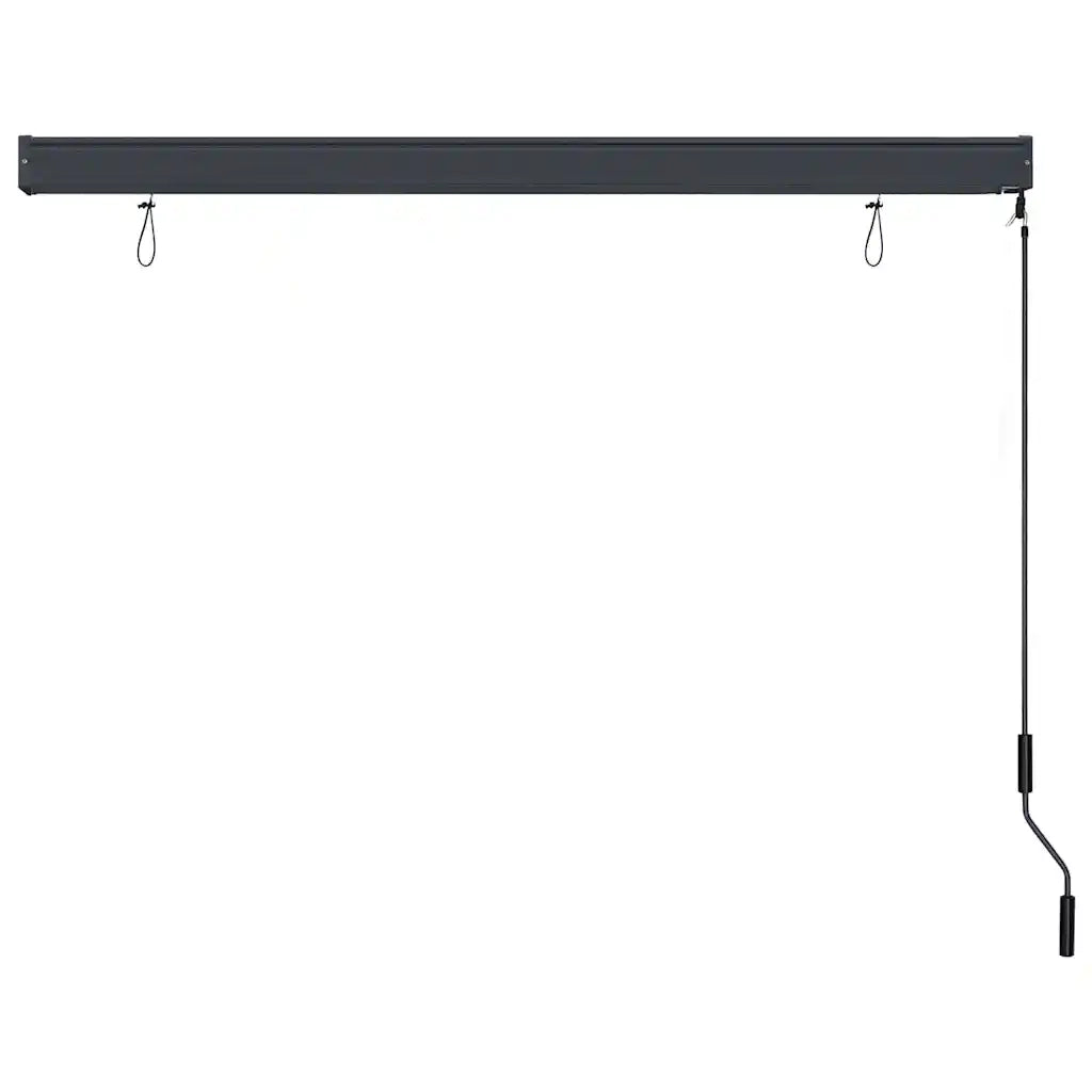 Tenda a rullo Rigato Antracite 180 x 250 cm Tessuto e Alluminio 362084