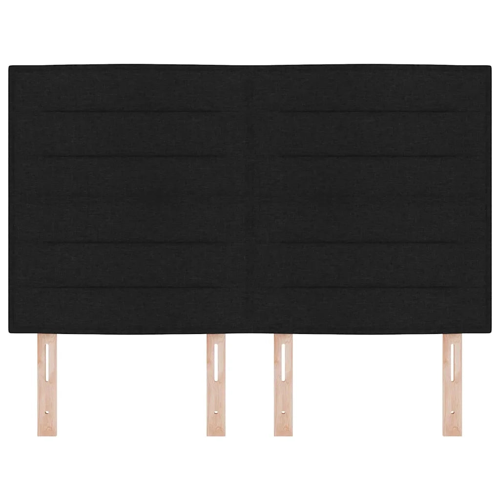 Testiera LED con strisce LED con testiera Nero 160 cm Tessuto 3338295