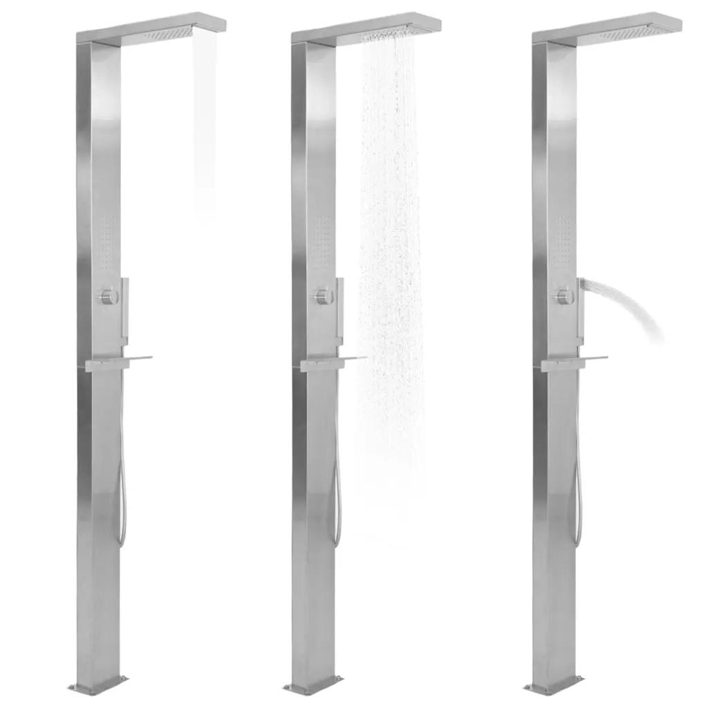 Doccia da Giardino in Acciaio Inox Quadrata cod mxl 48426
