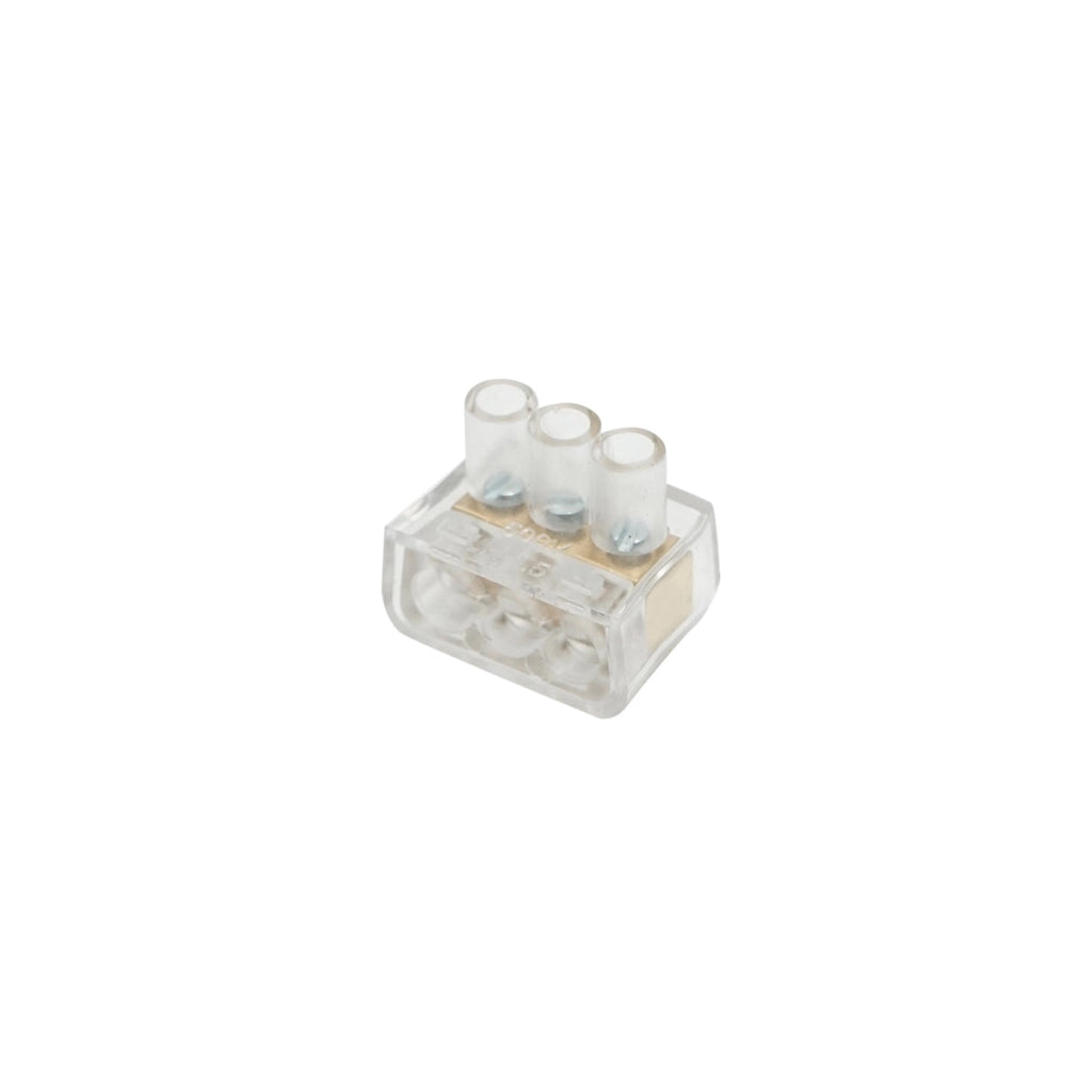 Morsettiera di fine stringa 10A 500V, 3 poli 1,5mm Leader