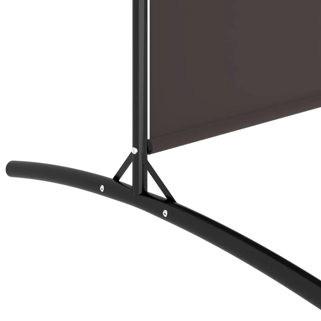 Divisorio Ambienti | Divider per stanze | Paravento a 3 Pannelli Marrone 525x180 cm in Tessuto