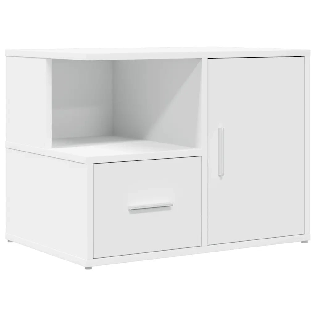 Mobile Angolare Bianco 160x40x45 cm in Truciolato CFW5678046