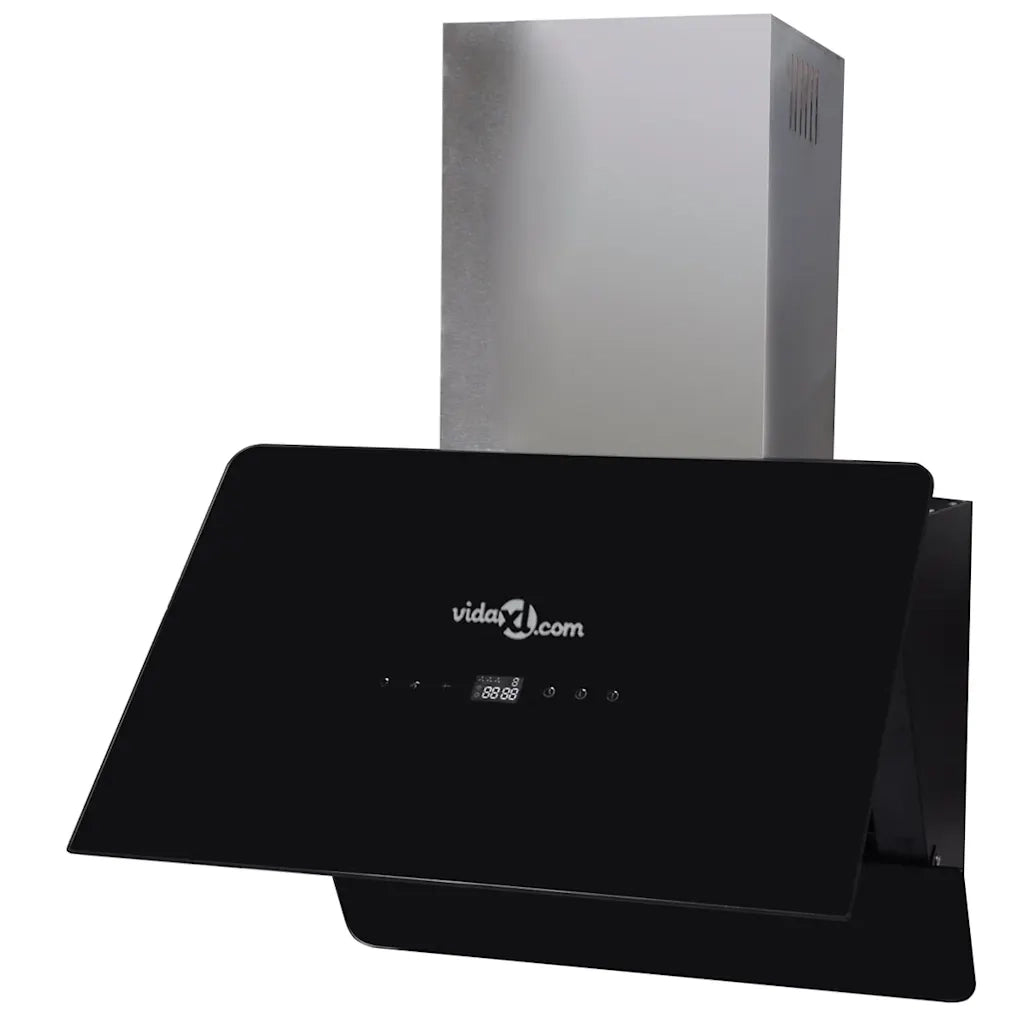 Cappa in Vetro Temperato con Display 600 mm Nera 241215