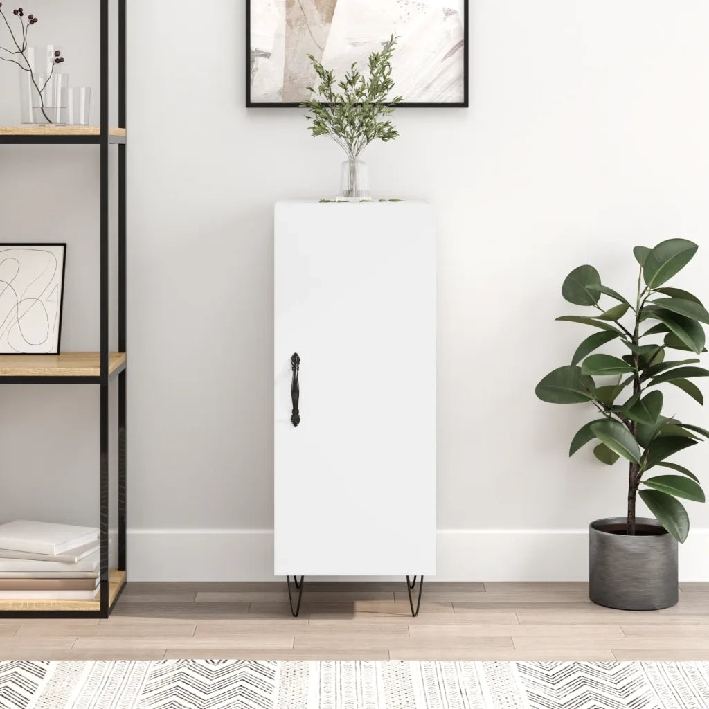 Credenza Bianca 34,5x34x90 cm in Legno Multistrato 828532