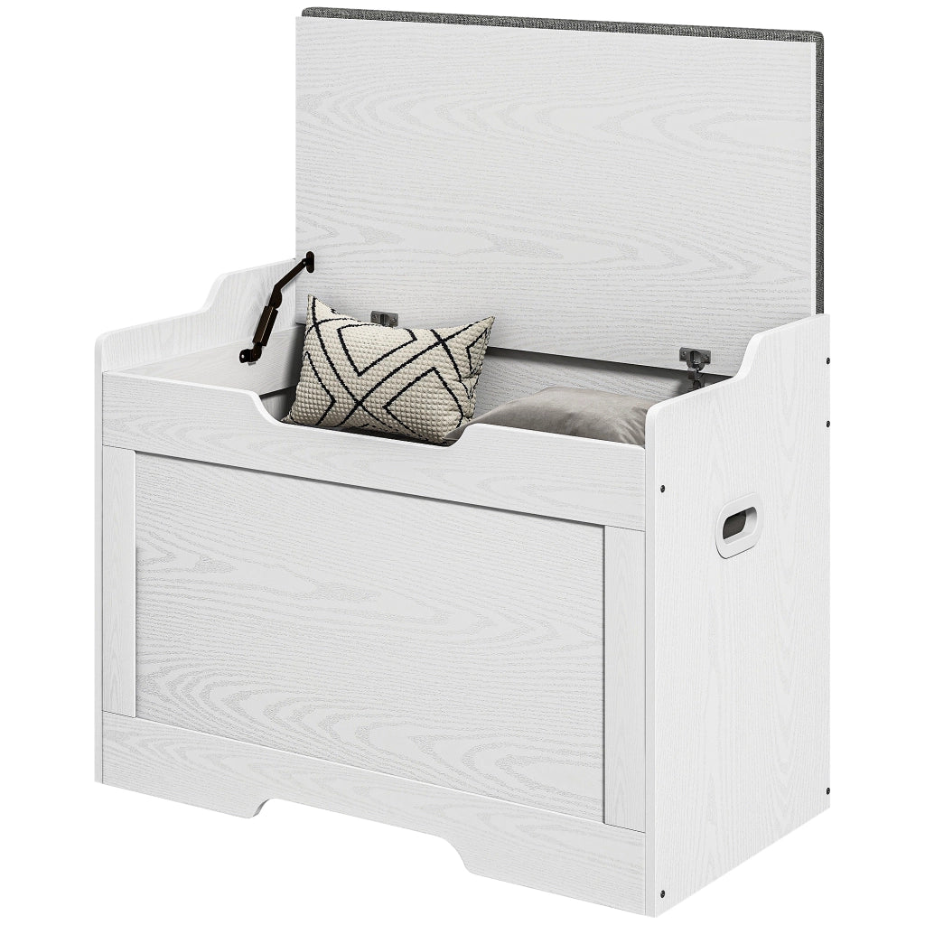 Cassettiera con sedile e cuscino ¨C Minimal ¨C 103 litri, bianco