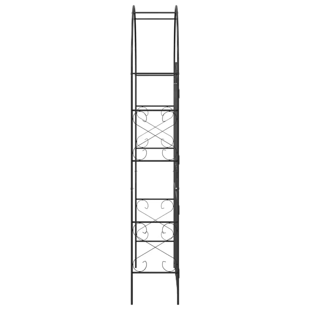 Arco da Giardino Tinta unita Nero 115 x 37 x 226 cm 42021348