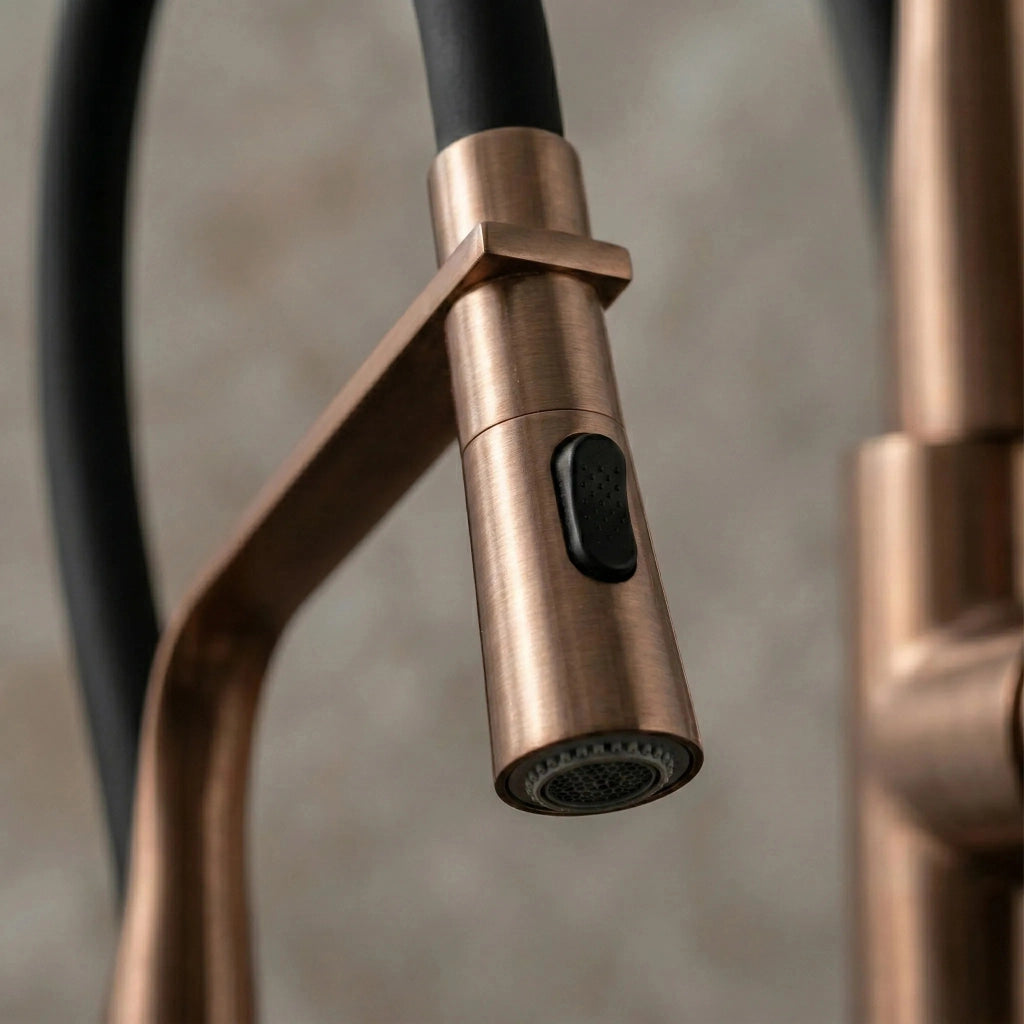 Rubinetto Da Cucina Rea Castor Copper Brush