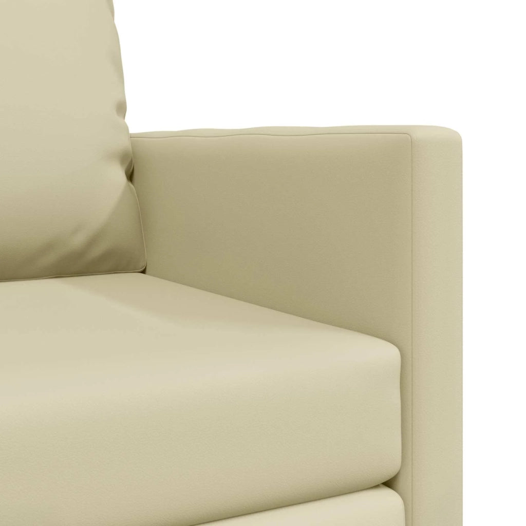 Divano letto | Sof¨¤ letto | Letto singolo 60cm Crema Pelle Artificiale