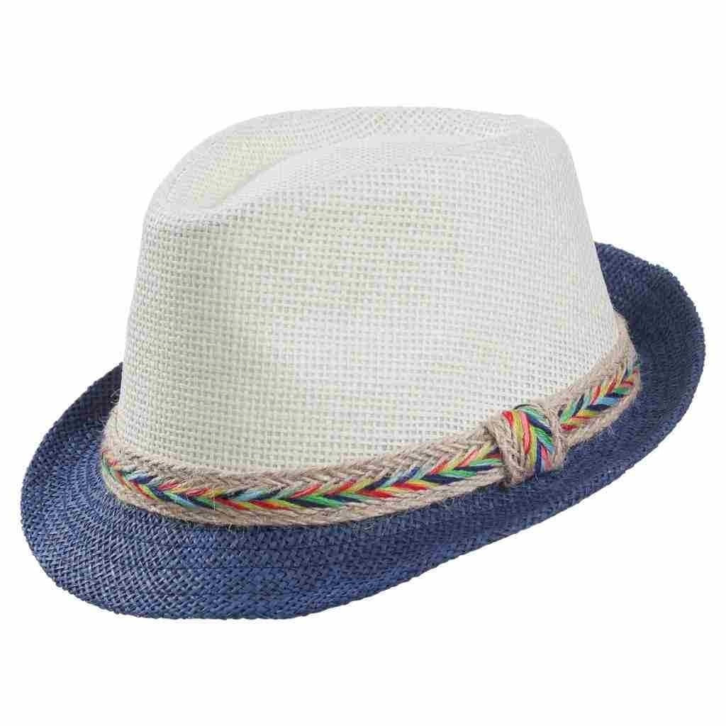 Cappello fedora bicolore 58