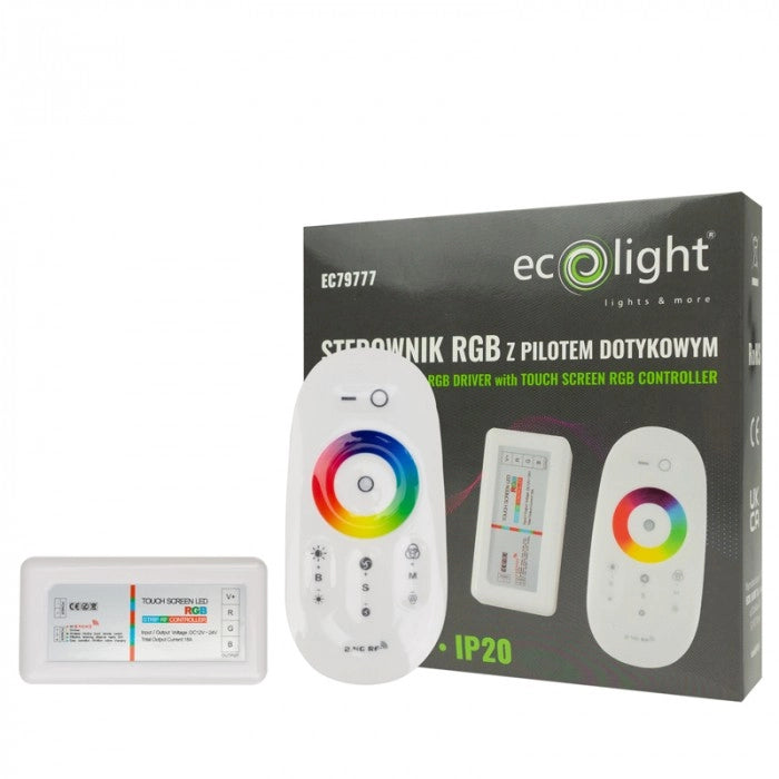 Controller RGB per strisce LED RF touch 18A Ecolight