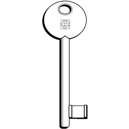 CHIAVE TIPO PATENT OTTONE 6P2D - PASSEPARTOUT - 5 pezzi- SILCA