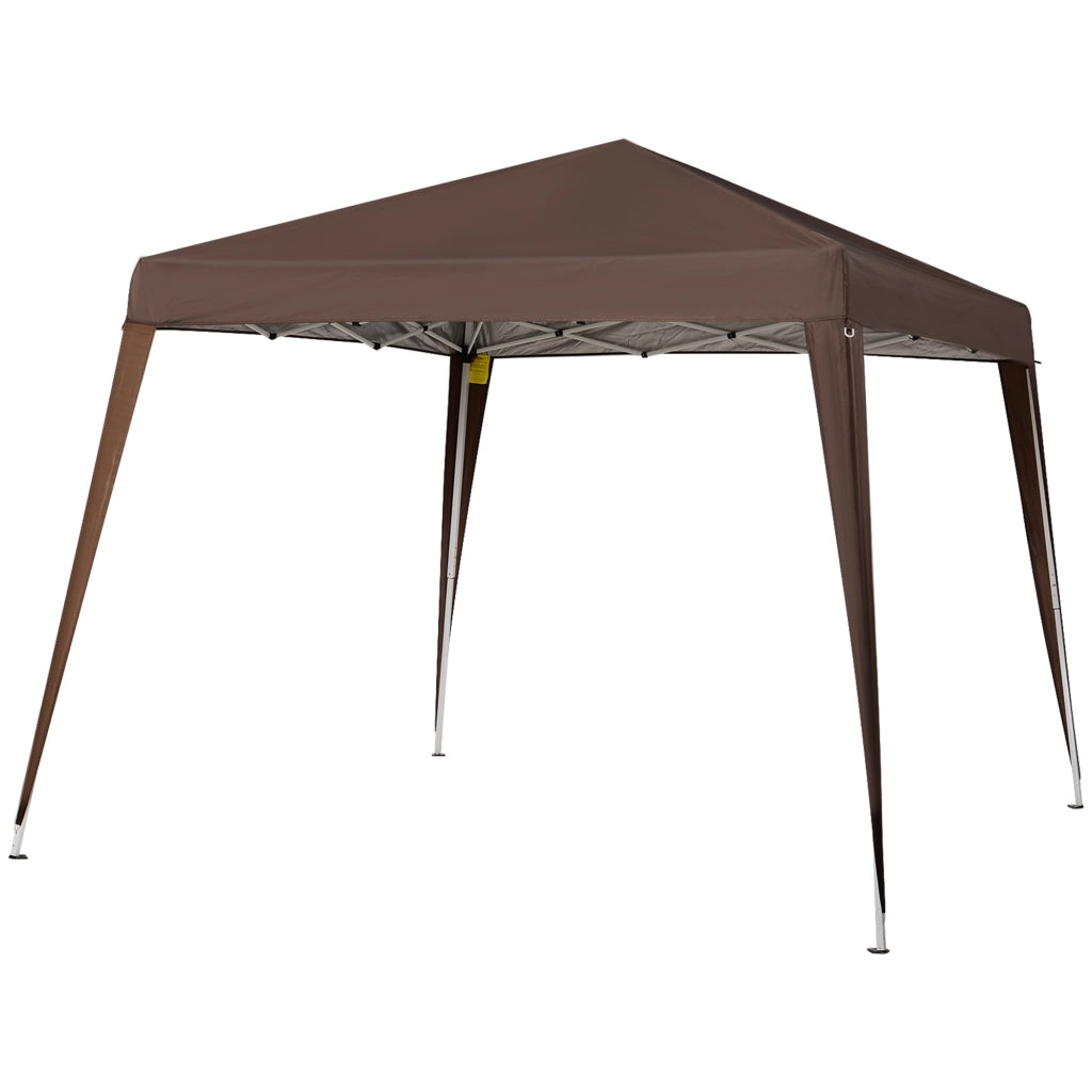 Carpa da giardino pieghevole 240x240 cm ¨C zephmum ¨C marrone