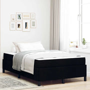 Letto a molle Nero 120 x 190 cm Tessuto