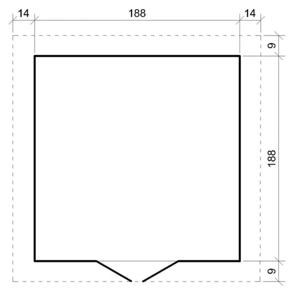 Casetta da Giardino in Legno 3,53 m² TIMBELA M343F1