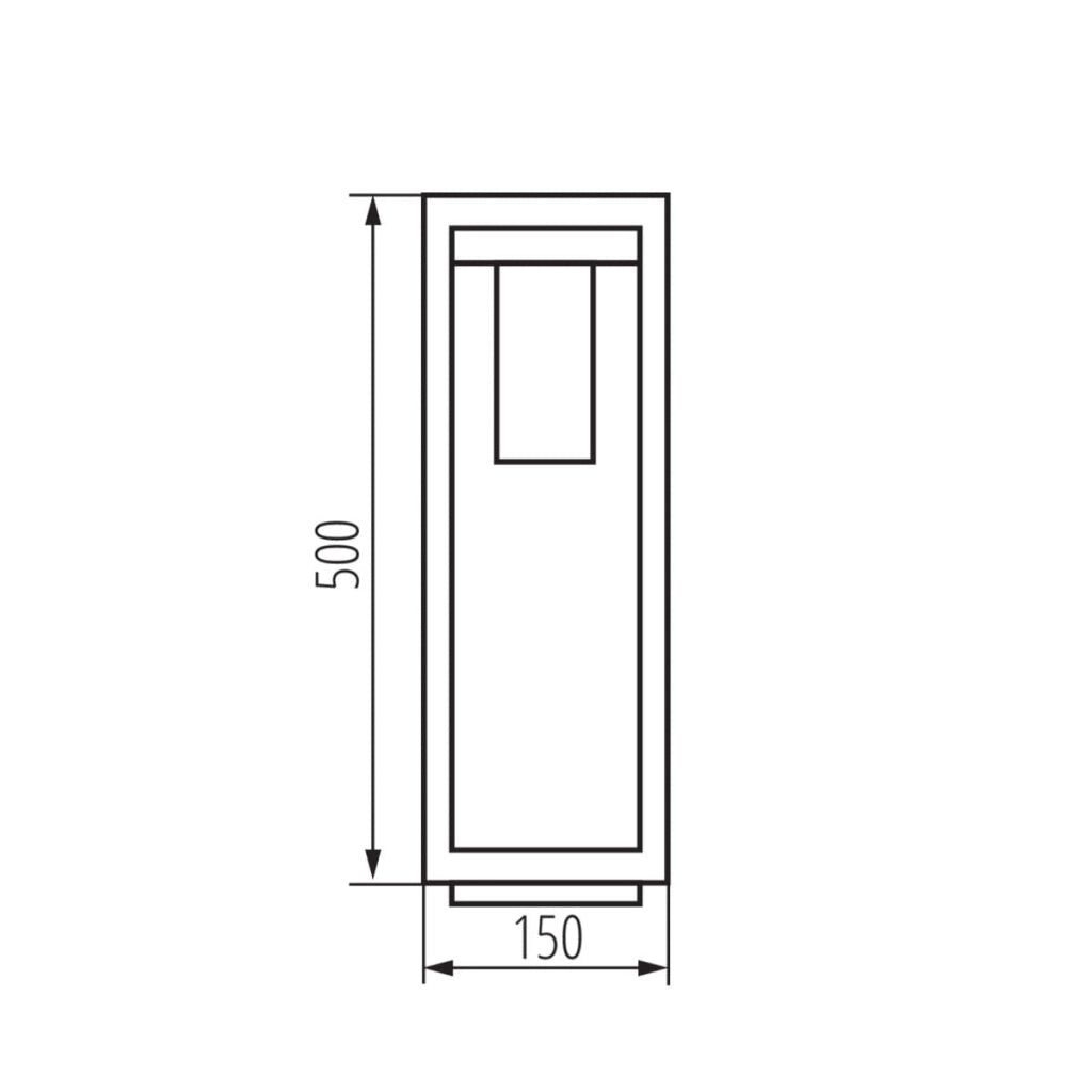 Lampada da giardino VIMO 15W Kanlux E27 IP44 50cm marrone