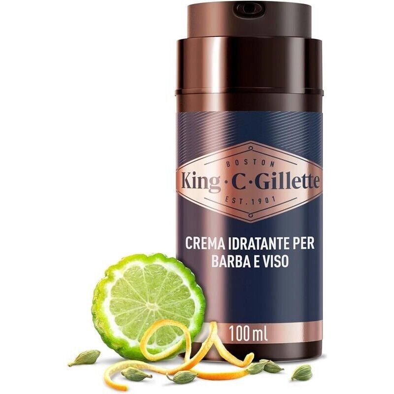 GILLETTE CREMA BARBA UOMO KING C.100 ML AMMORBIDISCE CON VITAMINA B
