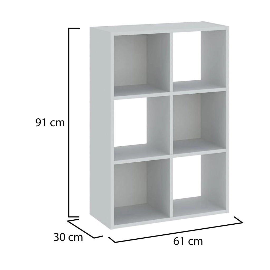 Biblioteca Lifasa, Libreria 4 Ripiani, 61x30x91h cm Bianco