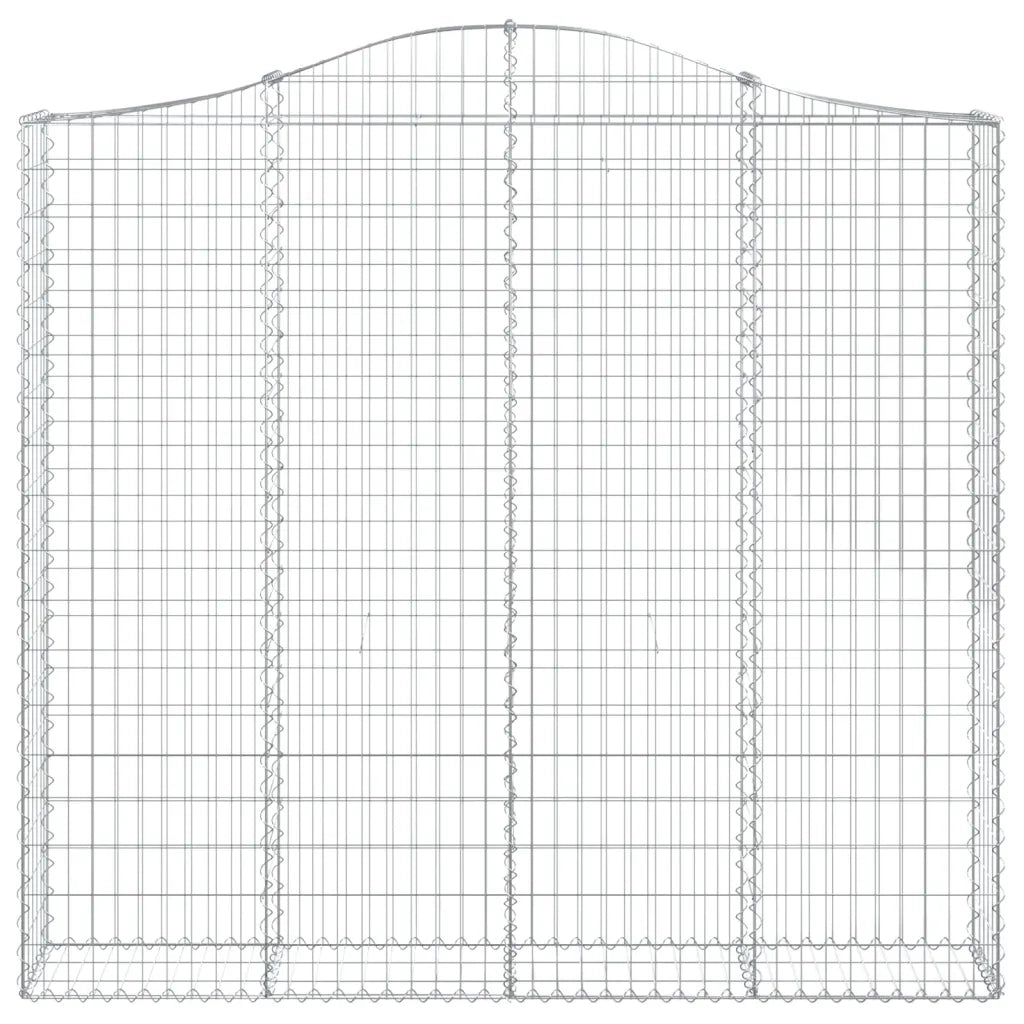 Cesti Gabbioni ad Arco 2 pz 200x30x180/200 cm Ferro Zincato 3145514