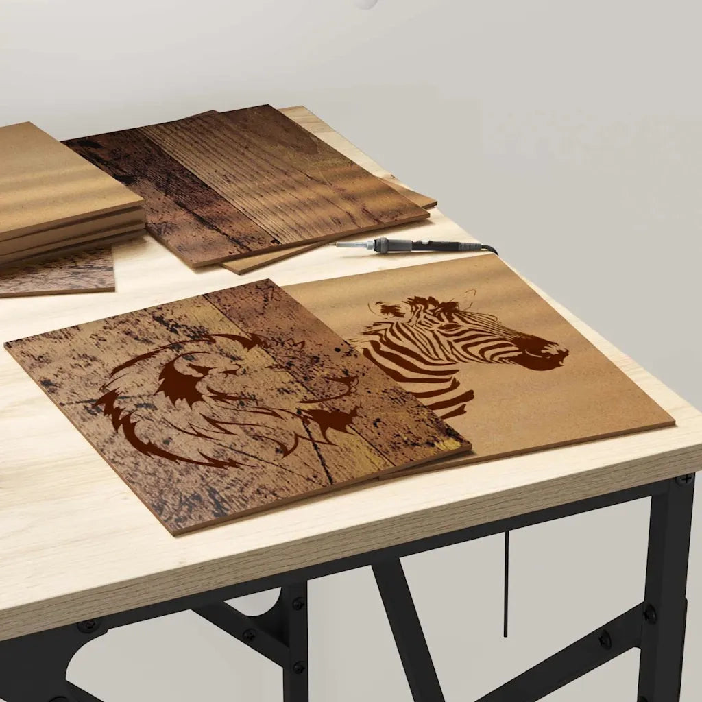 Pannelli decorativi 50 pcs Legno vecchio 15 x 21 x 0.27 cm 885554