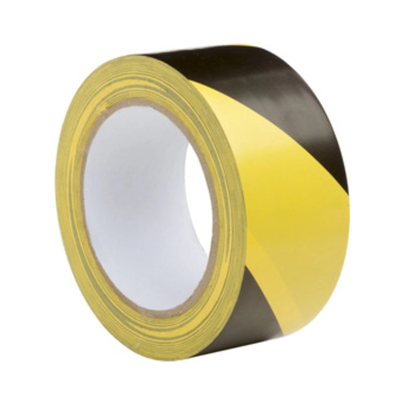 NASTRO SEGNALETICO 50MMX33M ADESIVO GIALLO NERO- BOSTON ITALIA- 12,0 pz