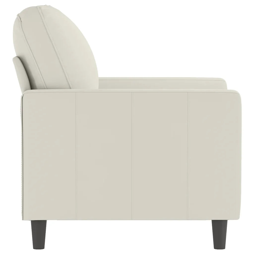 Poltrona Crema 60 cm Velluto 359187
