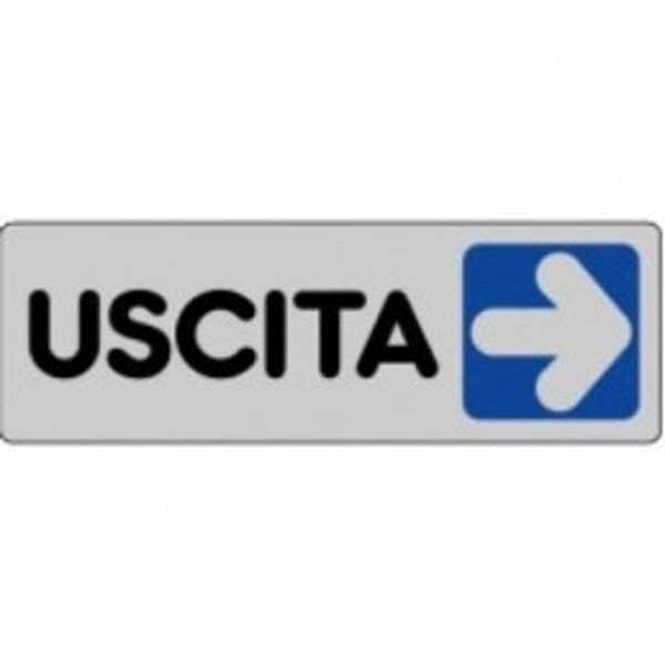 ETICHETTA 'USCITA DX' 15x5 cm - 10 pezzi