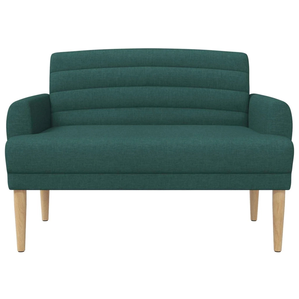 Loveseat con bottoni imbottiti Verde Scuro 116 x 67 x 80 cm 42041780