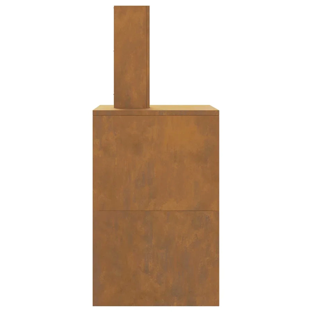 Focolare-Stufa-Camino Marrone 60 x 40 x 96 cm Acciaio