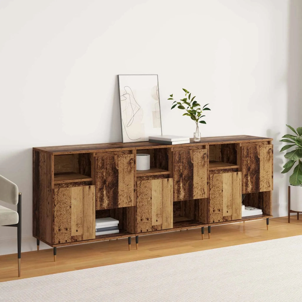 Sideboards 3 pcs Legno vecchio 3394542